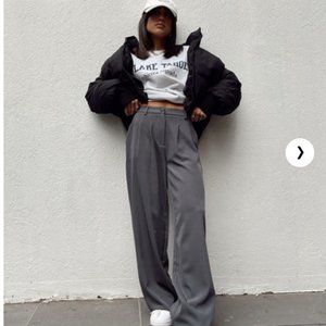 Princess Polly Archer Pants Slate